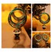 Royal Green Enamel Chandbali Earrings